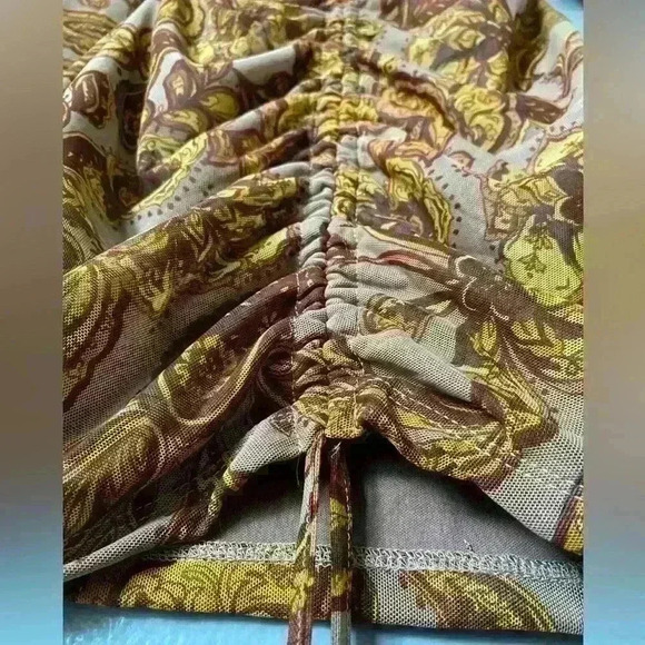 💚 New With Tags Large Mesh Boho Long Sleeve Dress - Picture 6 of 9